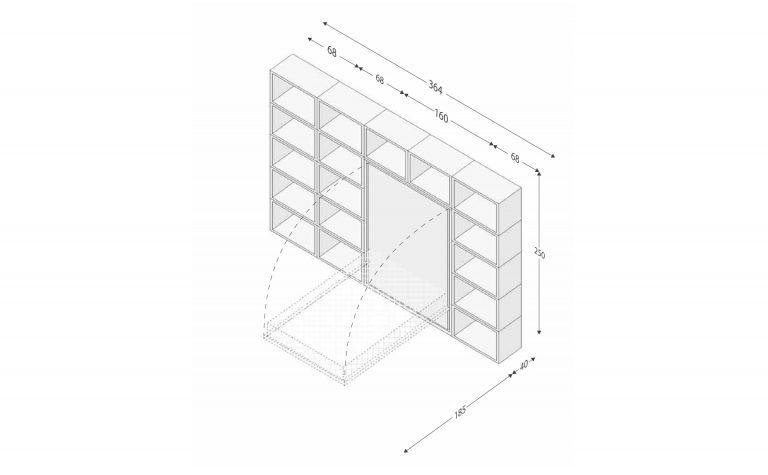 cupboard wall interior