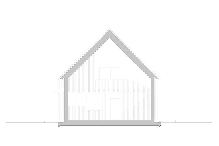 FOREST HOUSE_SWEDEN_ CROSS SECTION_A_A